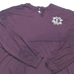 BLOOPER CLOTHING: Monogrammed Peplum Top