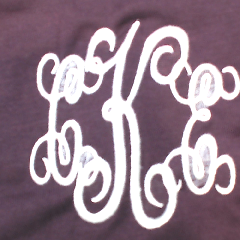 BLOOPER CLOTHING: Monogrammed Peplum Top