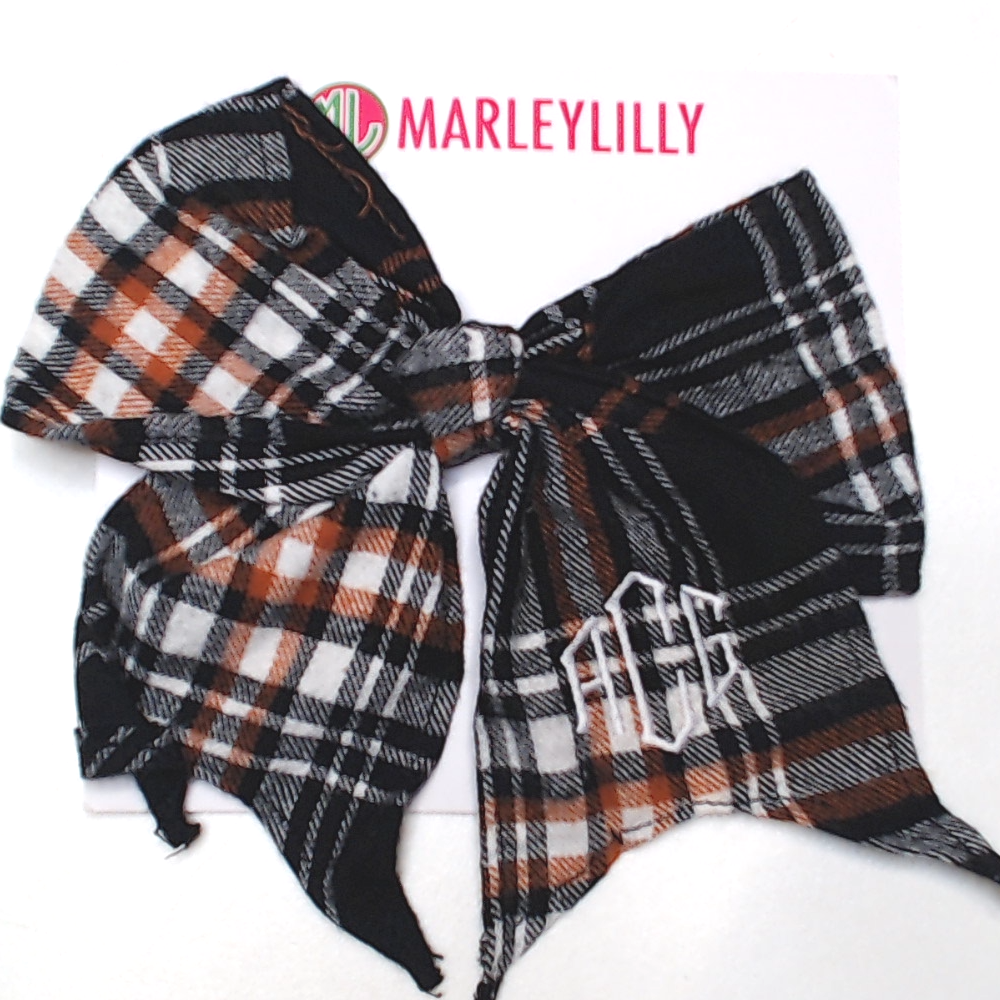 BLOOPER KIDS: Monogrammed Girls Hair Bow