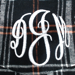 BLOOPER CLOTHING: Monogrammed Plaid Dress
