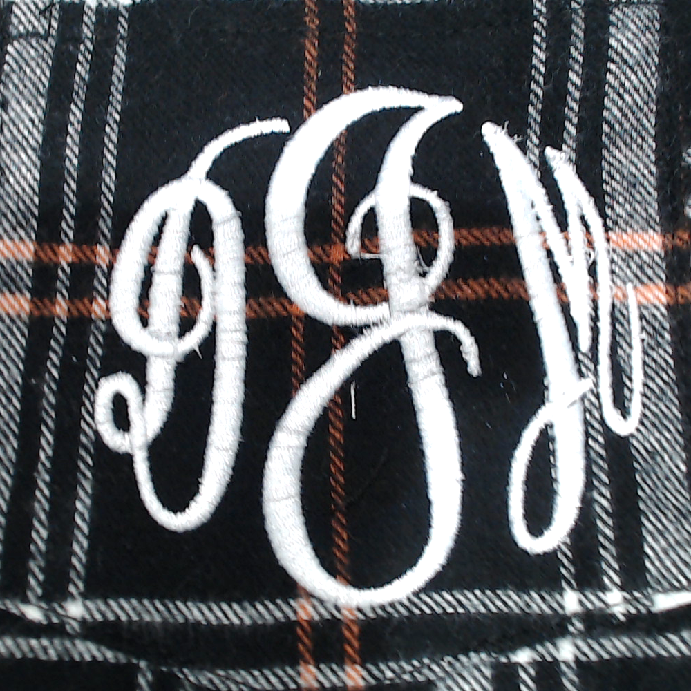 BLOOPER CLOTHING: Monogrammed Plaid Dress