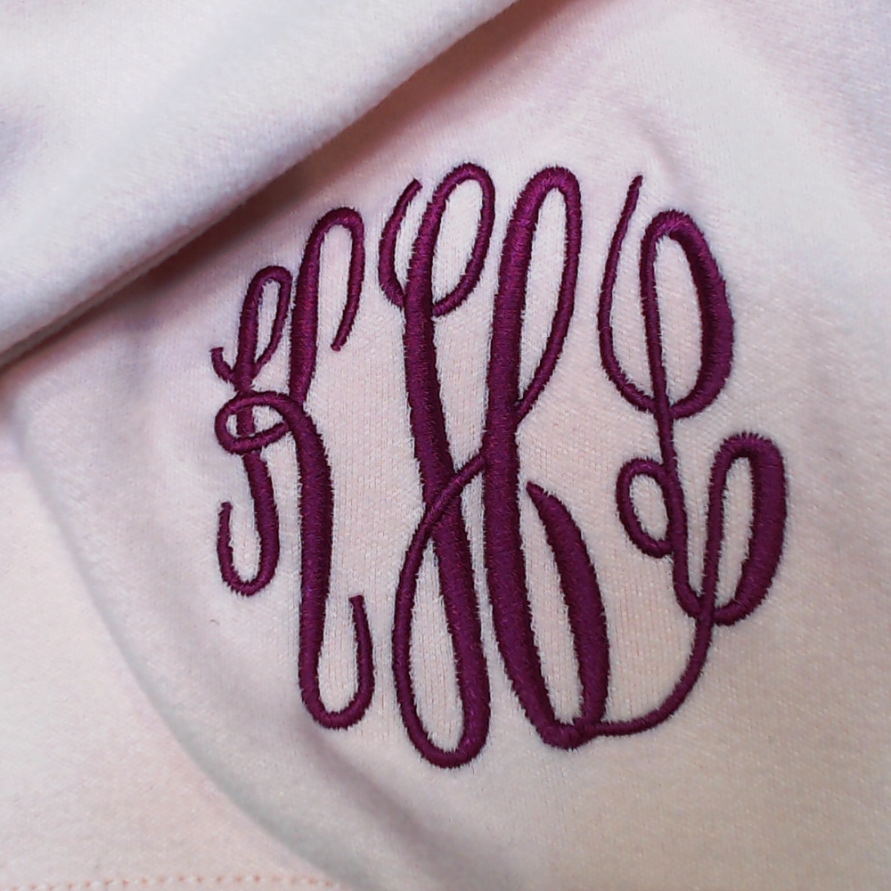 BLOOPER KIDS: Monogrammed Kids Sequin Hearts Sweatshirt
