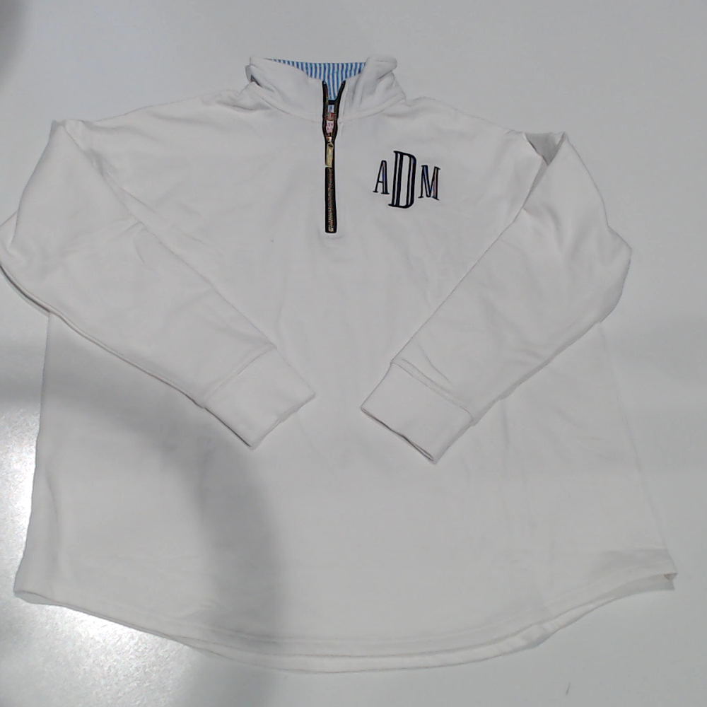 BLOOPER CLOTHING: Monogrammed Quarter Zip Sweatshirt