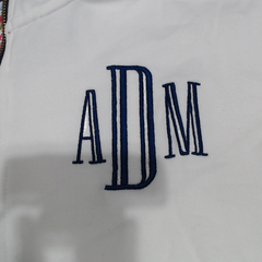 BLOOPER CLOTHING: Monogrammed Quarter Zip Sweatshirt