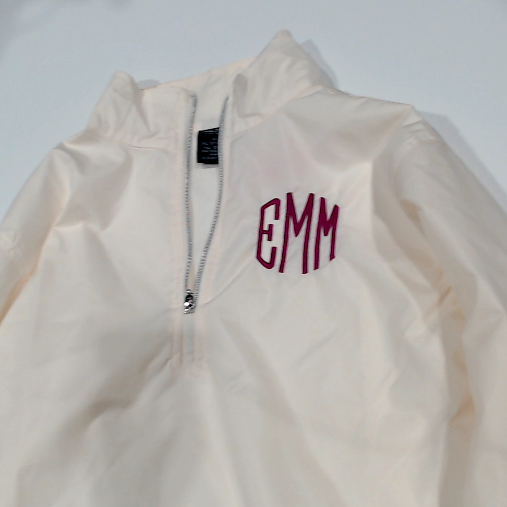 BLOOPER CLOTHING: Monogrammed Windbreaker Pullover