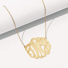 Monogrammed Signature Necklace | Sterling Silver with Gold Plating