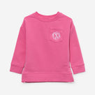 Monogrammed Kids Crewneck Sweatshirt | Hot Pink