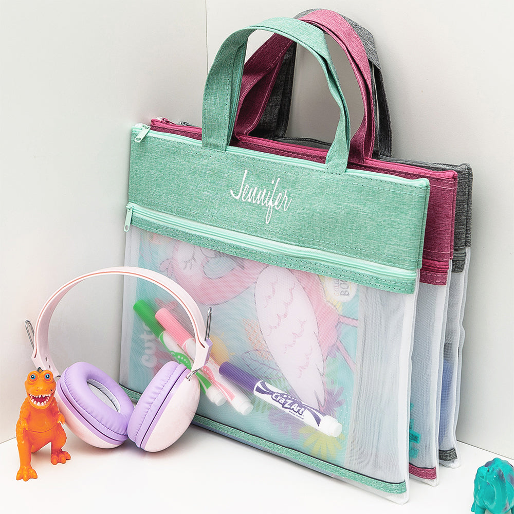 Set of 3 toy storage bags stacked
