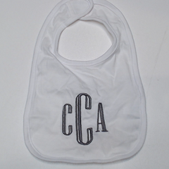 BLOOPER KIDS: Monogrammed Baby Bib