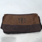 BLOOPER BAG: Personalized Waxed Canvas Dopp Kit
