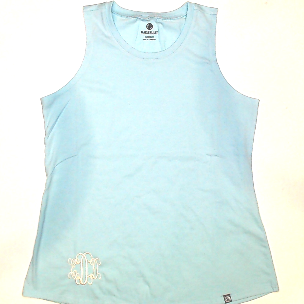 BLOOPER CLOTHING: Monogrammed Basic Tank Top