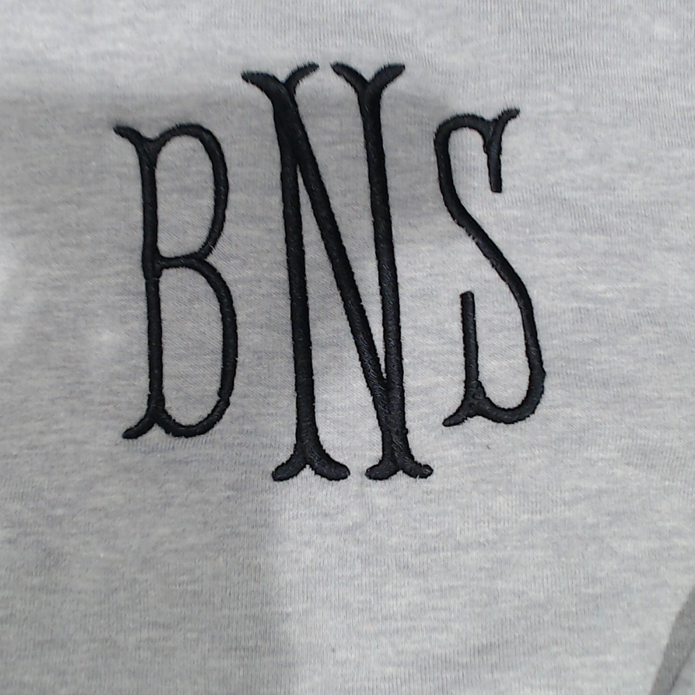 BLOOPER CLOTHING: Monogrammed Open Back Sweatshirt