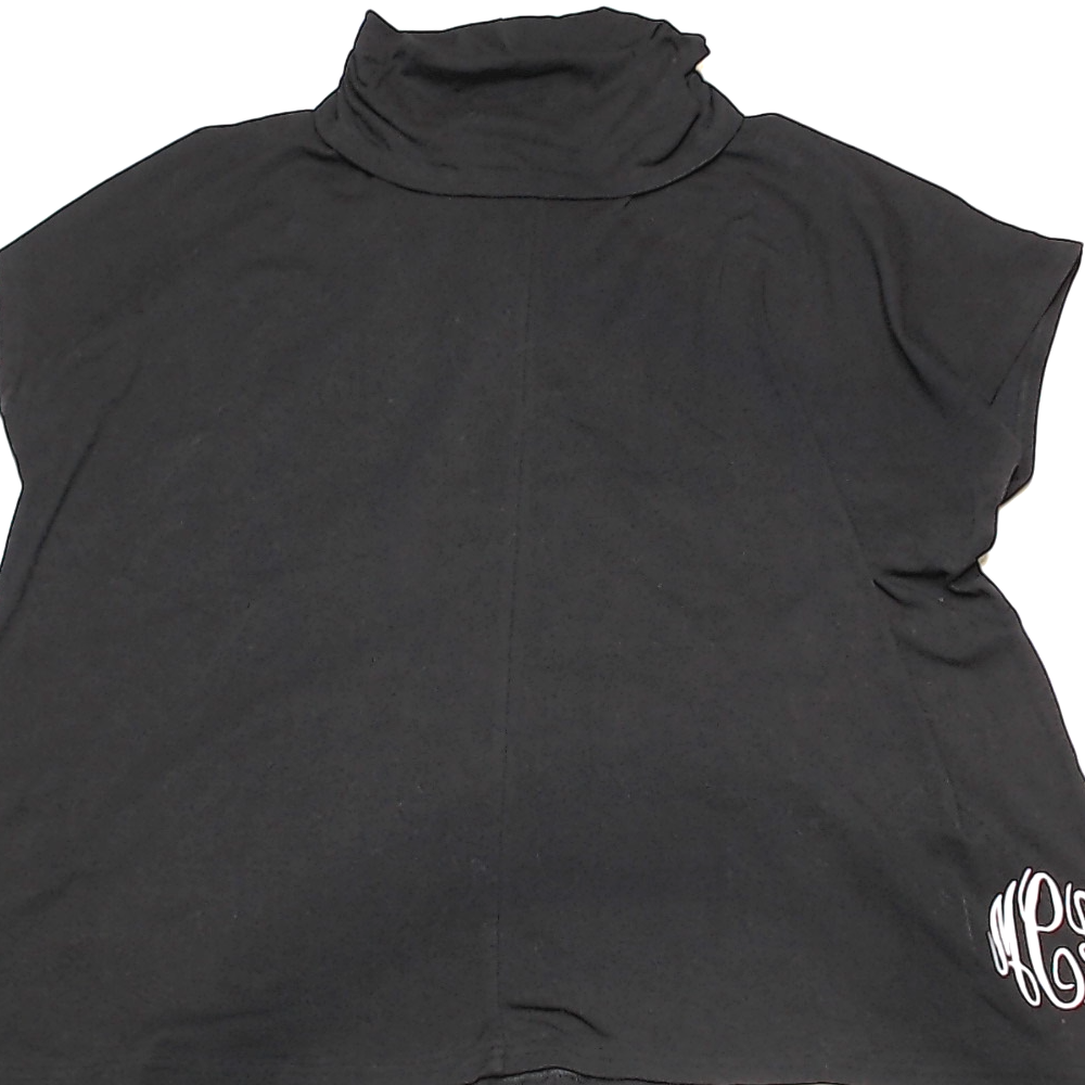 BLOOPER CLOTHING: Monogrammed Cowl Neck Poncho