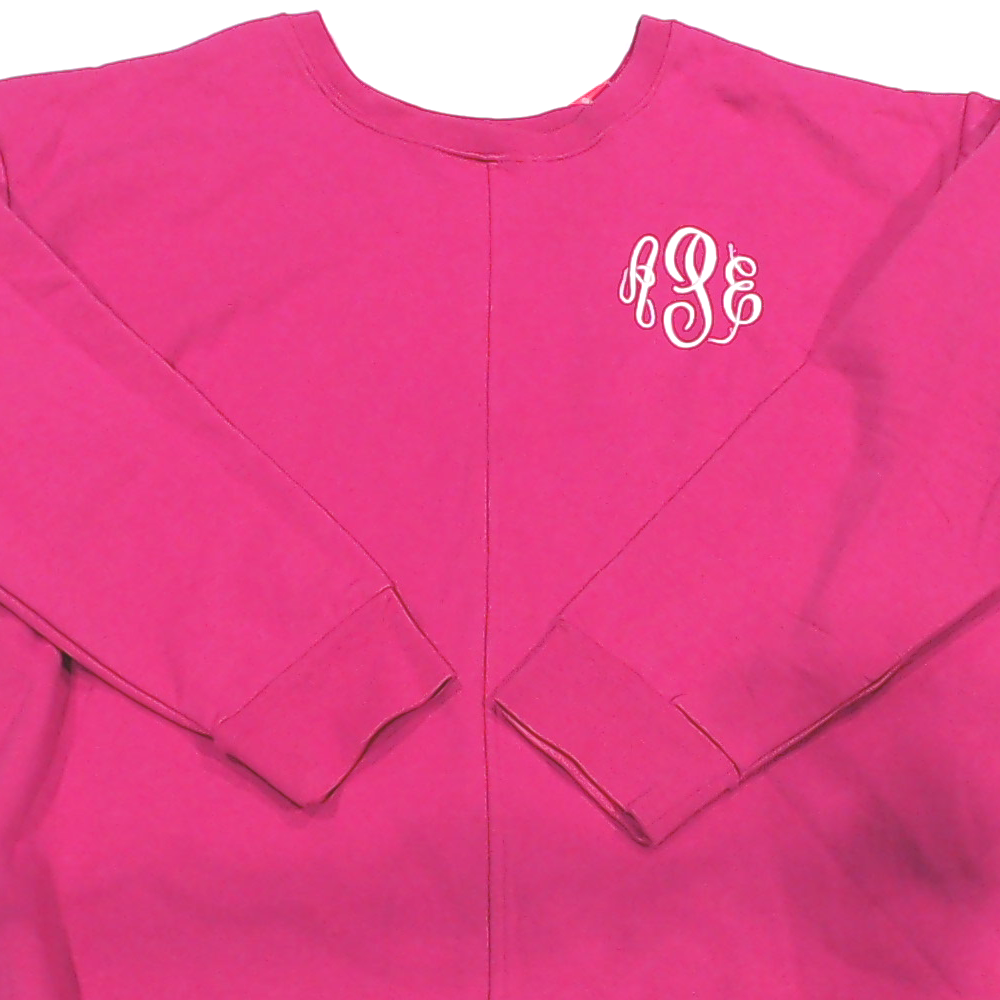 BLOOPER CLOTHING: Monogrammed Open Back Sweatshirt