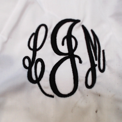 BLOOPER KIDS: Monogrammed White Eyelet Baby Bloomers