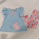 BLOOPER KIDS: Monogrammed Girls Bunny Legging Set