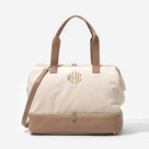 Monogrammed Canvas Weekender | Ivory