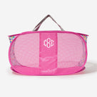 Monogrammed Pop Up Hamper | Watercolor Cheetah