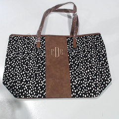 BLOOPER BAG: Monogrammed Dottie Tote Bag