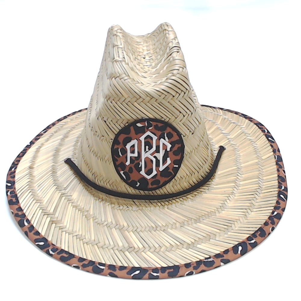 BLOOPER KIDS: Monogrammed Kids Straw Hat