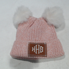 BLOOPER KIDS: Monogrammed Kids Pom Pom Beanie