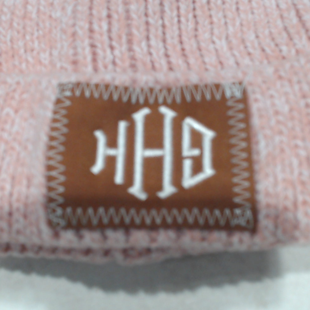 BLOOPER KIDS: Monogrammed Kids Pom Pom Beanie