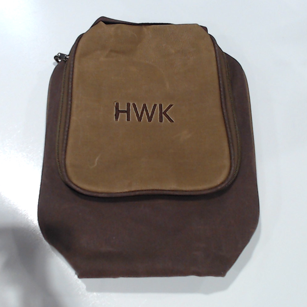 BLOOPER BAG: Personalized Waxed Canvas Hanging Toiletry Bag