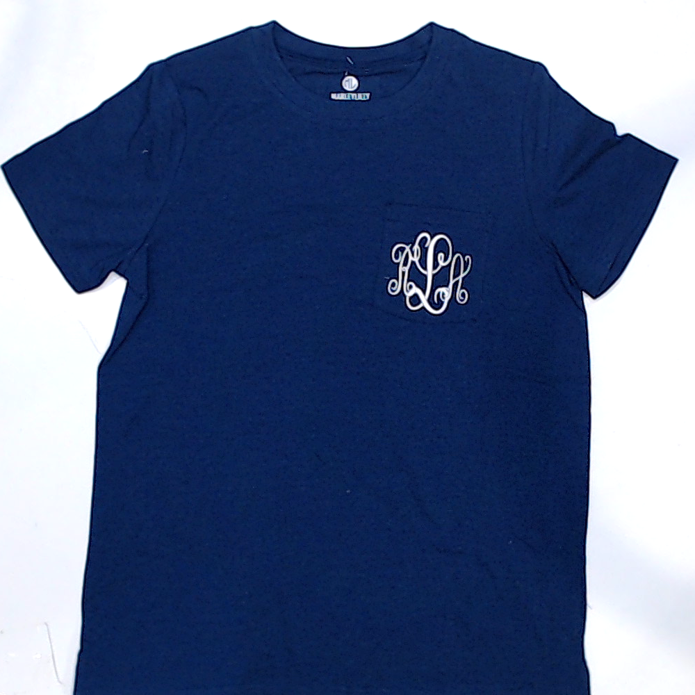 BLOOPER CLOTHING: Monogrammed Pocket T-Shirt
