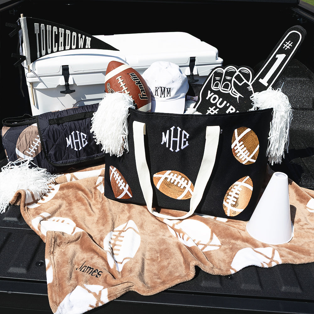Football XL tote in trunk