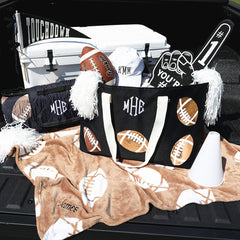 Football XL tote in trunk