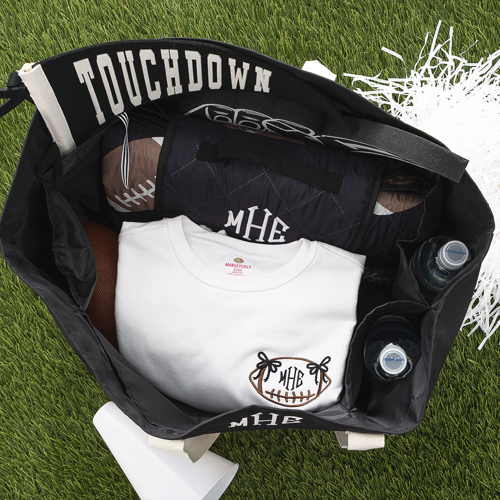 Football XL tote inside shot