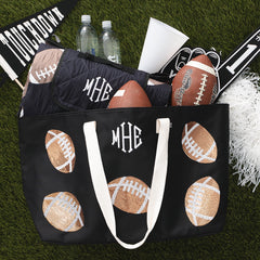 Football XL tote spill shot
