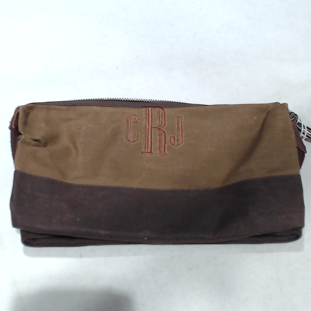 BLOOPER ACCESSORY: Personalized Waxed Canvas Dopp Kit