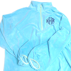 BLOOPER CLOTHING: Monogrammed Puff Sleeve Fleece Pullover