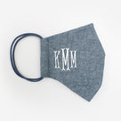 Monogrammed Face Mask | Chambray