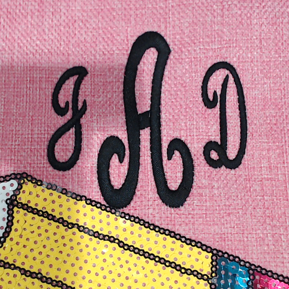 BLOOPER BAG: Monogrammed Sequin Tote Bag