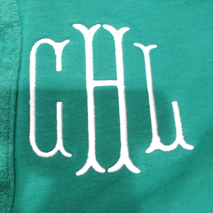 BLOOPER CLOTHING: Monogrammed Waffle Snap Pullover