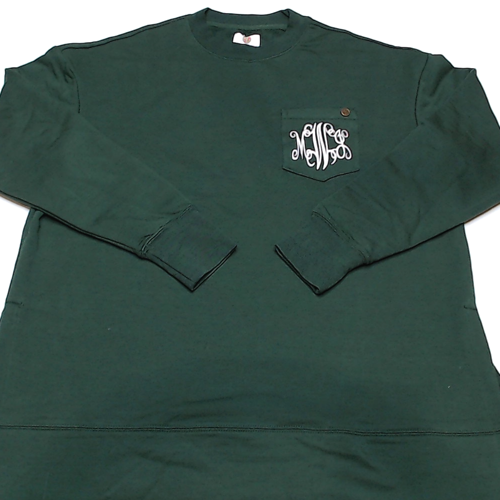 BLOOPER CLOTHING: Monogrammed Crewneck Sweatshirt