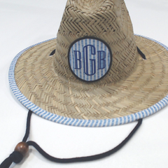 BLOOPER ACCESSORY: Monogrammed Kids Straw Hat