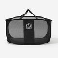 Monogrammed Laundry Basket in Black