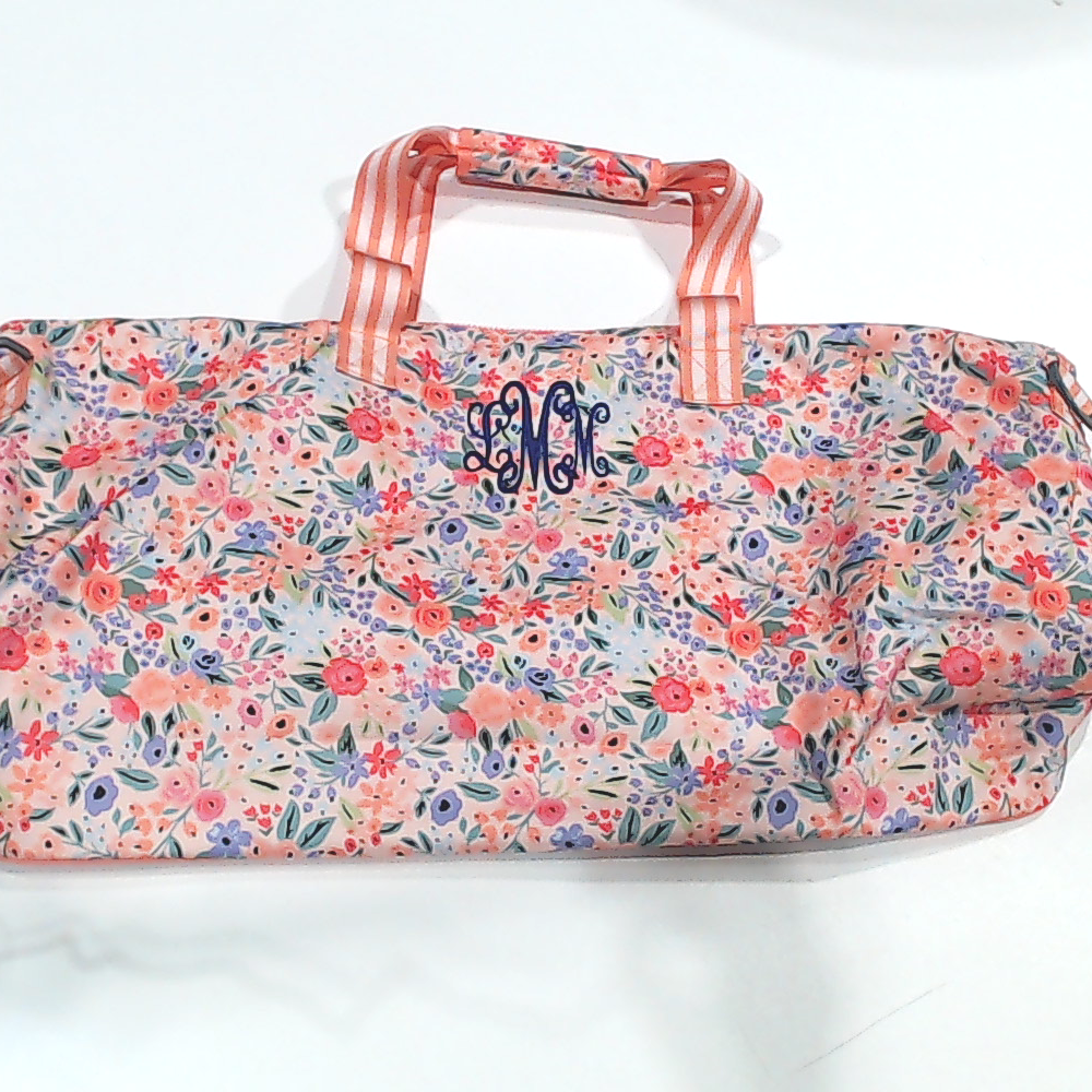 BLOOPER BAG: Monogrammed Weekend Bag