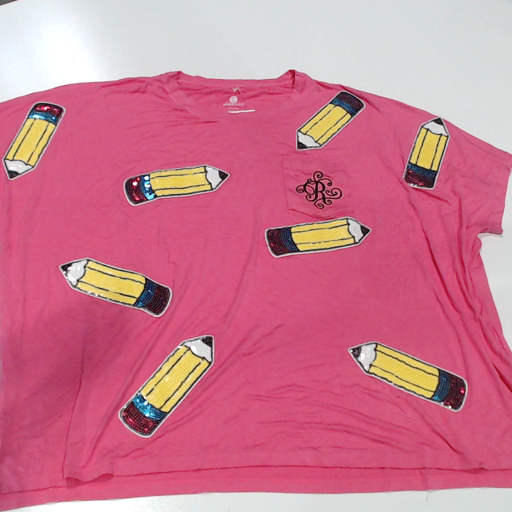 BLOOPER CLOTHING: Monogrammed Sequin Teacher Tee