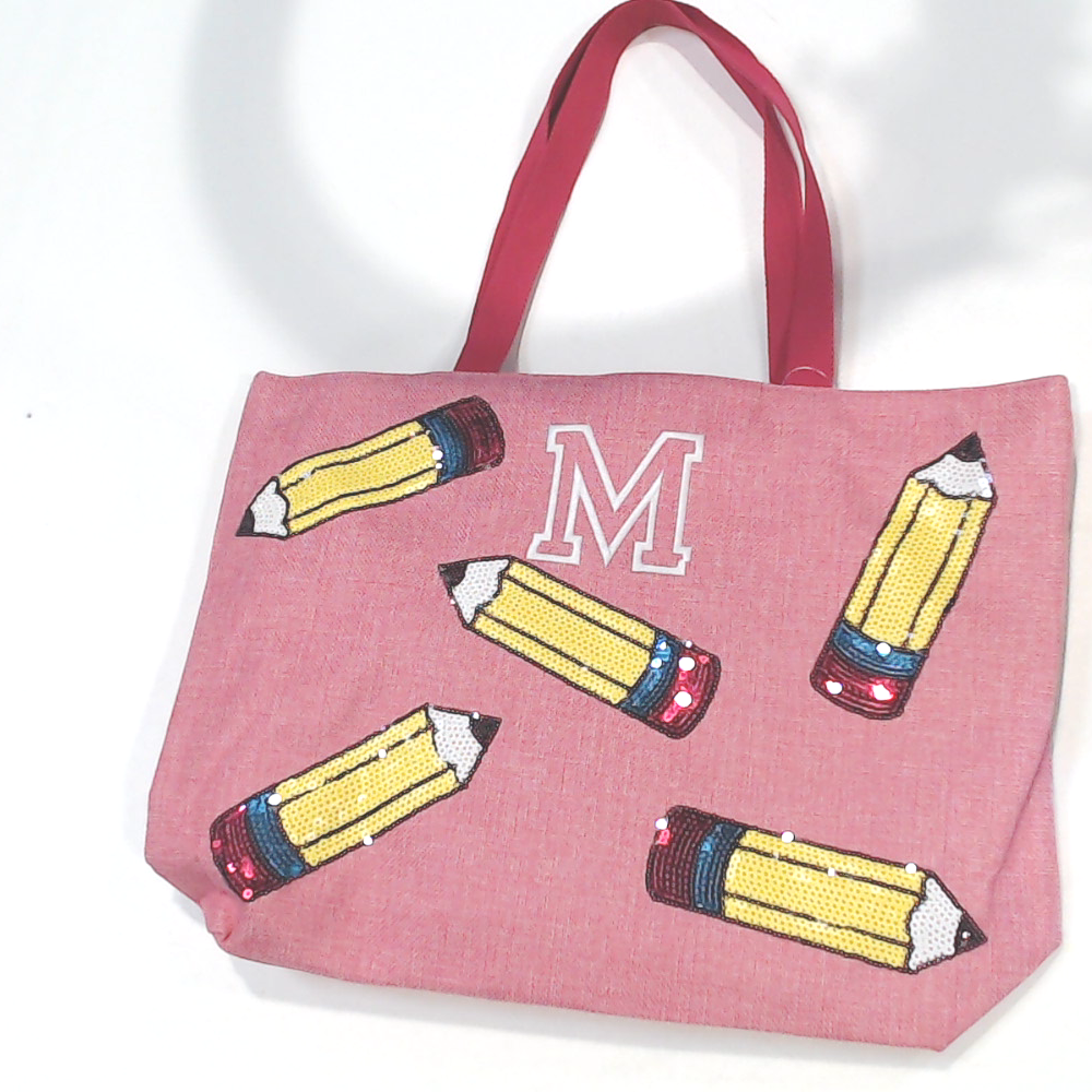 BLOOPER BAG: Monogrammed Sequin Tote Bag