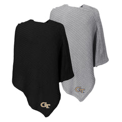 georgia tech ponchos in black and gray