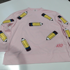 BLOOPER CLOTHING: Monogrammed Sequin Teacher Sweatshirt