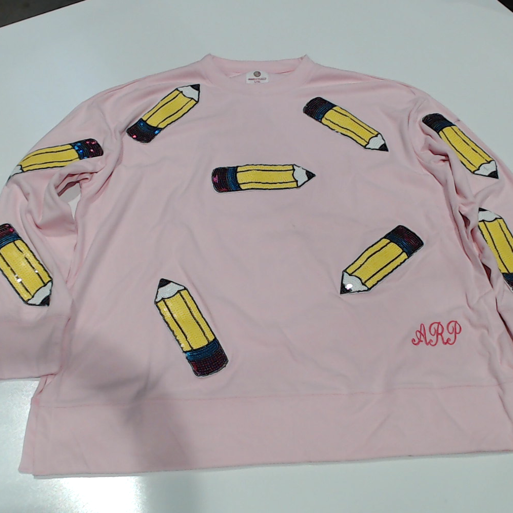 BLOOPER CLOTHING: Monogrammed Sequin Teacher Sweatshirt