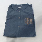 BLOOPER CLOTHING: Monogrammed Button Down Tunic
