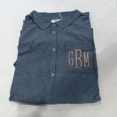 BLOOPER CLOTHING: Monogrammed Button Down Tunic