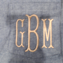BLOOPER CLOTHING: Monogrammed Button Down Tunic