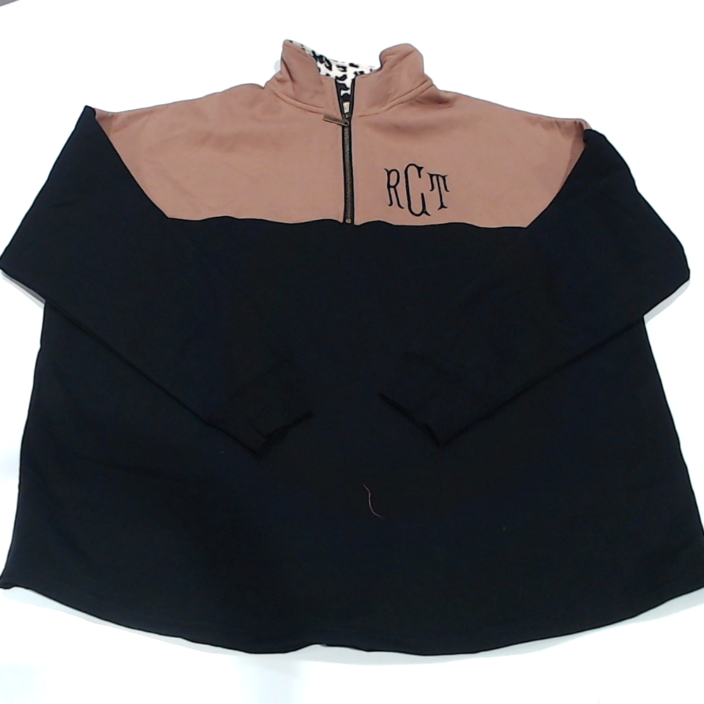 BLOOPER CLOTHING: Monogrammed Quarter Zip Sweatshirt